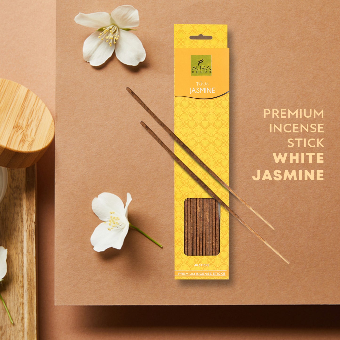 White Jasmine Aroma Incense Sticks ( 40 Sticks )