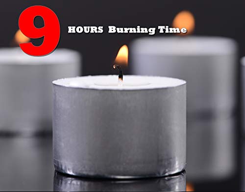 AuraDecor 9 Hours Burn Time Tealight Candles Home Spa Office Wedding
