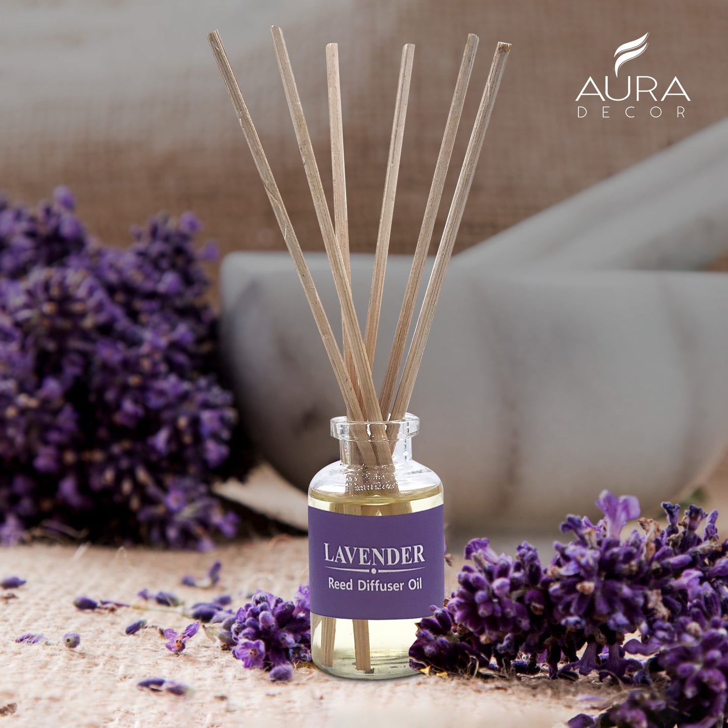 Reed Diffuser Gift Set with Potpourri ( Lavender )