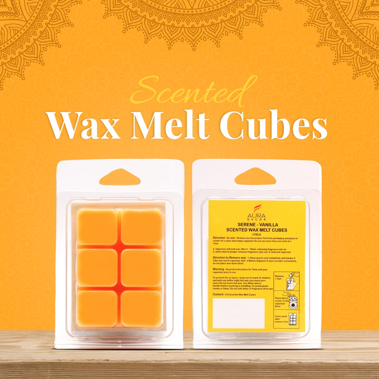 AuraDecor aroma Wax aroma wax melts/scentsy wax tarts/tart wax Tart Vanilla