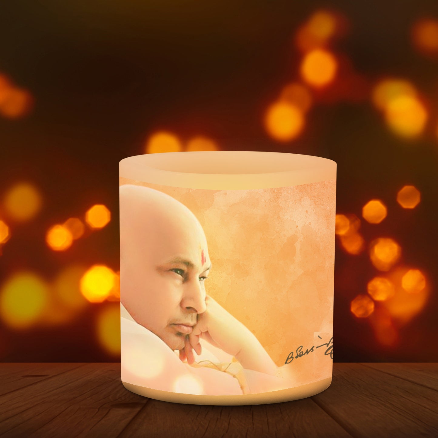 AuraDecor Divine Hollow Candle with a Tealight Free