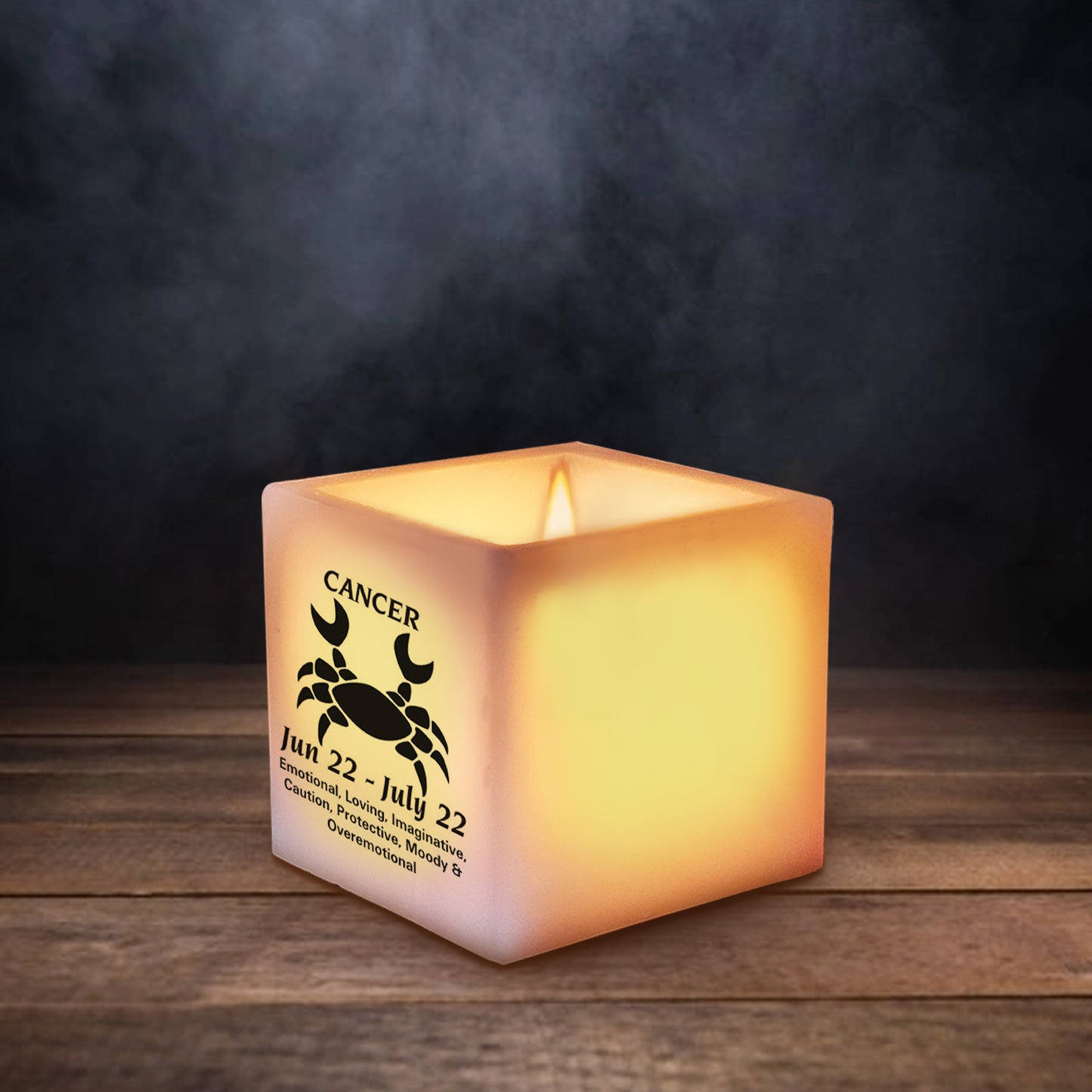 Zodiac Square Hollow Candles 3*3*3 inch ( Pack of 12 )