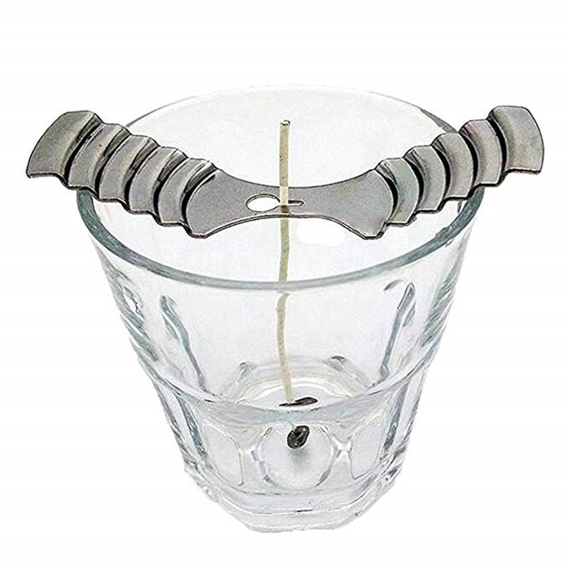 20pcs Metal Candle Wick Holders, Upgraded Candle Wick Centering