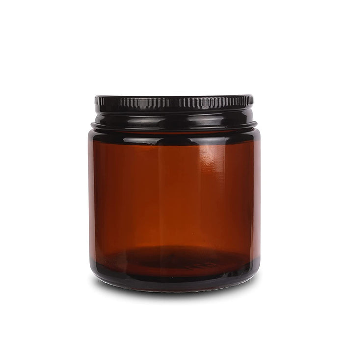 Empty Amber Jars 120ml for Candle Making or Cosmetic Use – AuraDecor