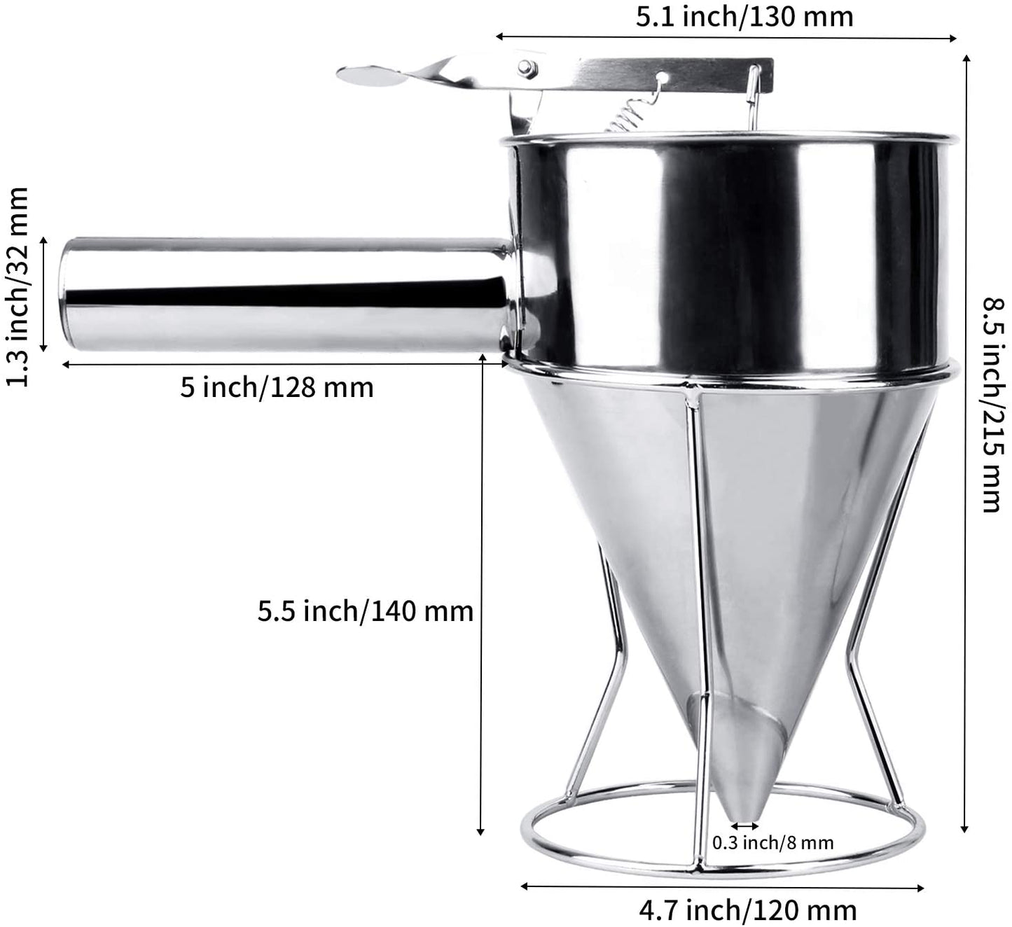 AuraDecor Wax Pouring Funnel 1200 ml Capacity
