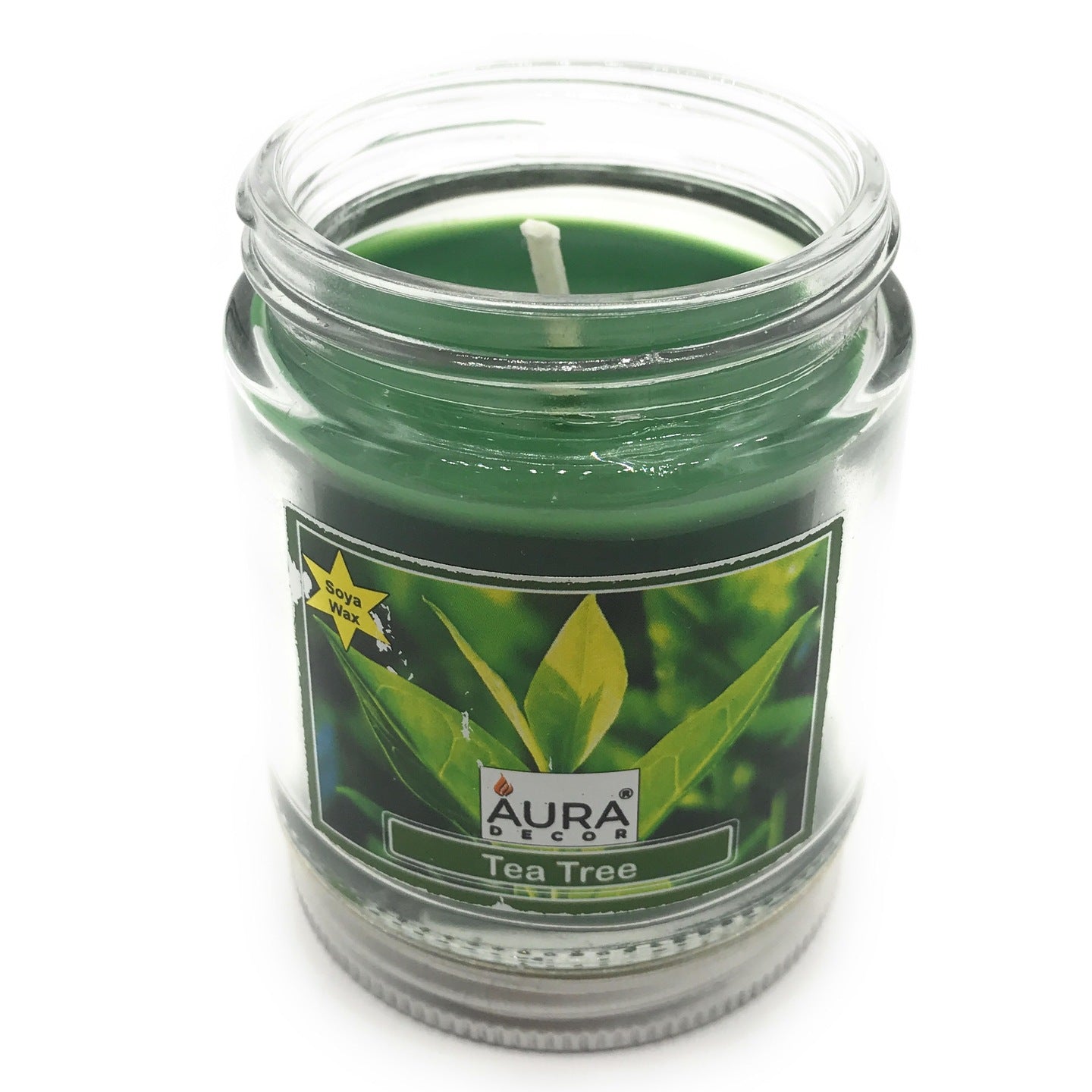 AuraDecor Soy Wax TeaTree Jar Candle - auradecor.co.in