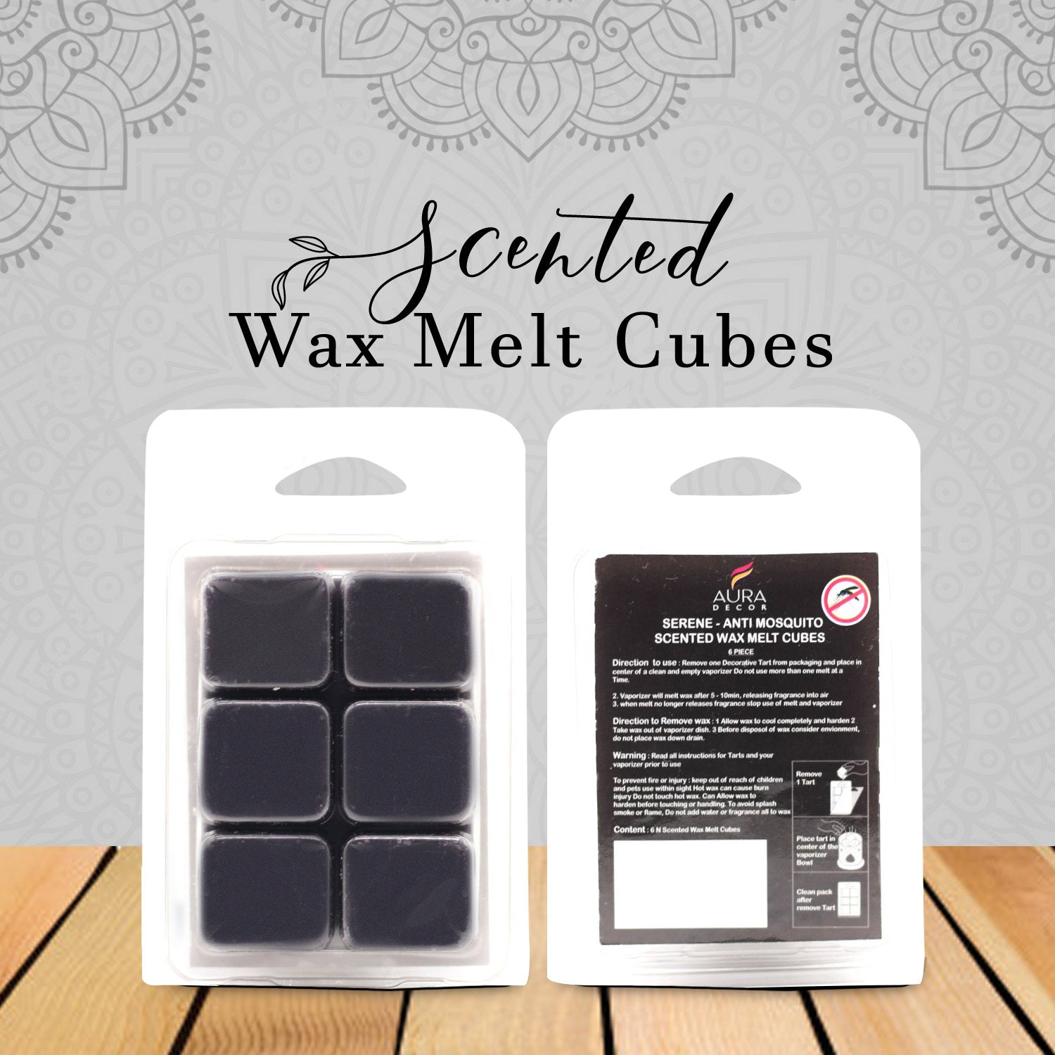 Eco-Luxury Scented 100% Coconut Best Wax Melts cubes natural for warmer