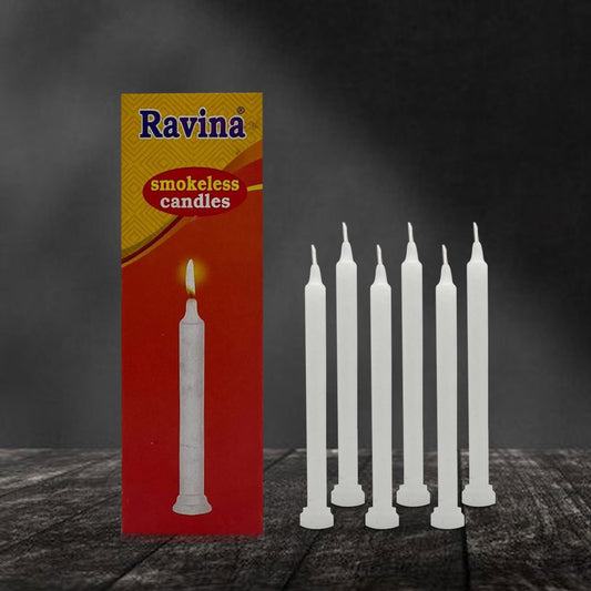 Ravina Candle (Pack of 6 ) ( Master Carton 344 Packets ) ( 100*6 )