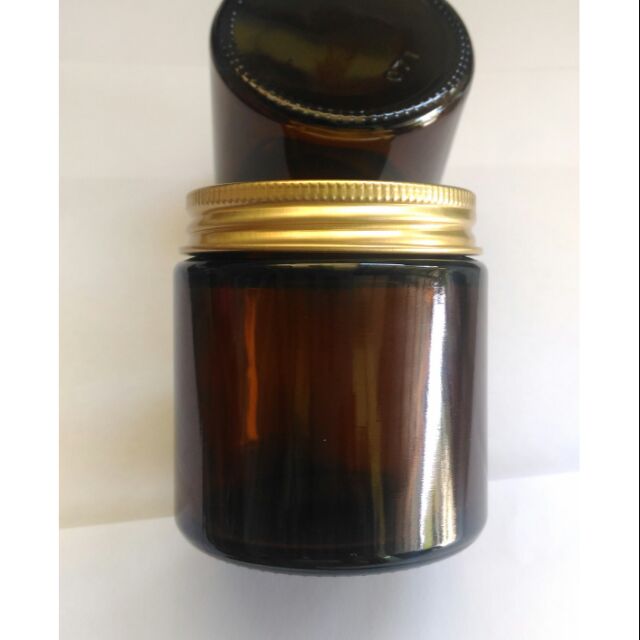 Empty Amber Jars 120ml for Candle Making or Cosmetic Use