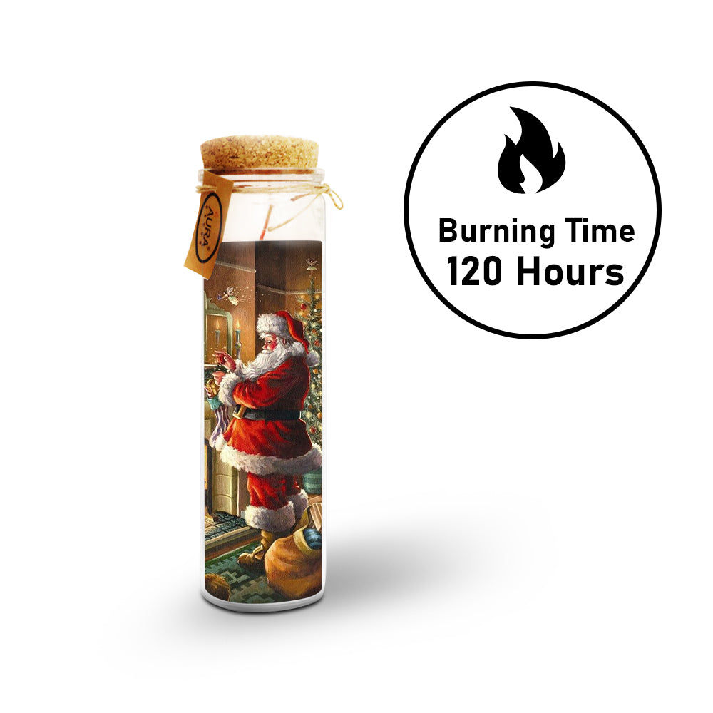 AuraDecor Unscented Church Jar Candle Christmas(Fire Church Candle)