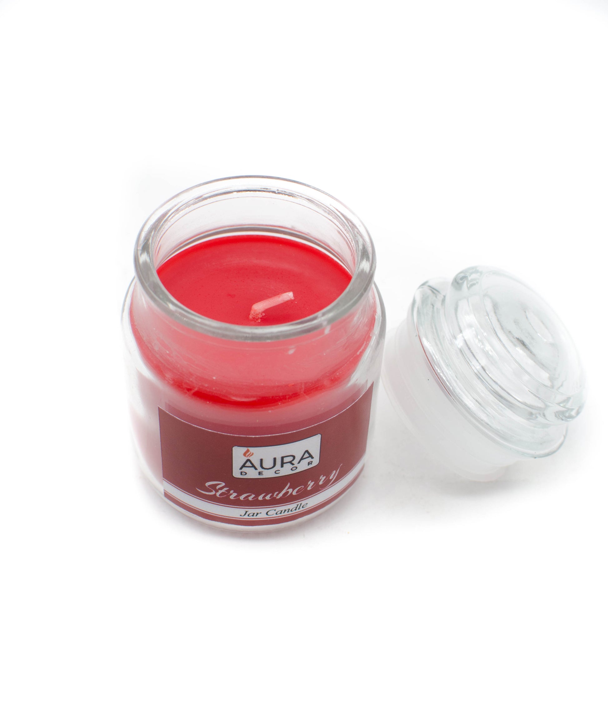 Strawberry Lid Jar Candle - auradecor.co.in