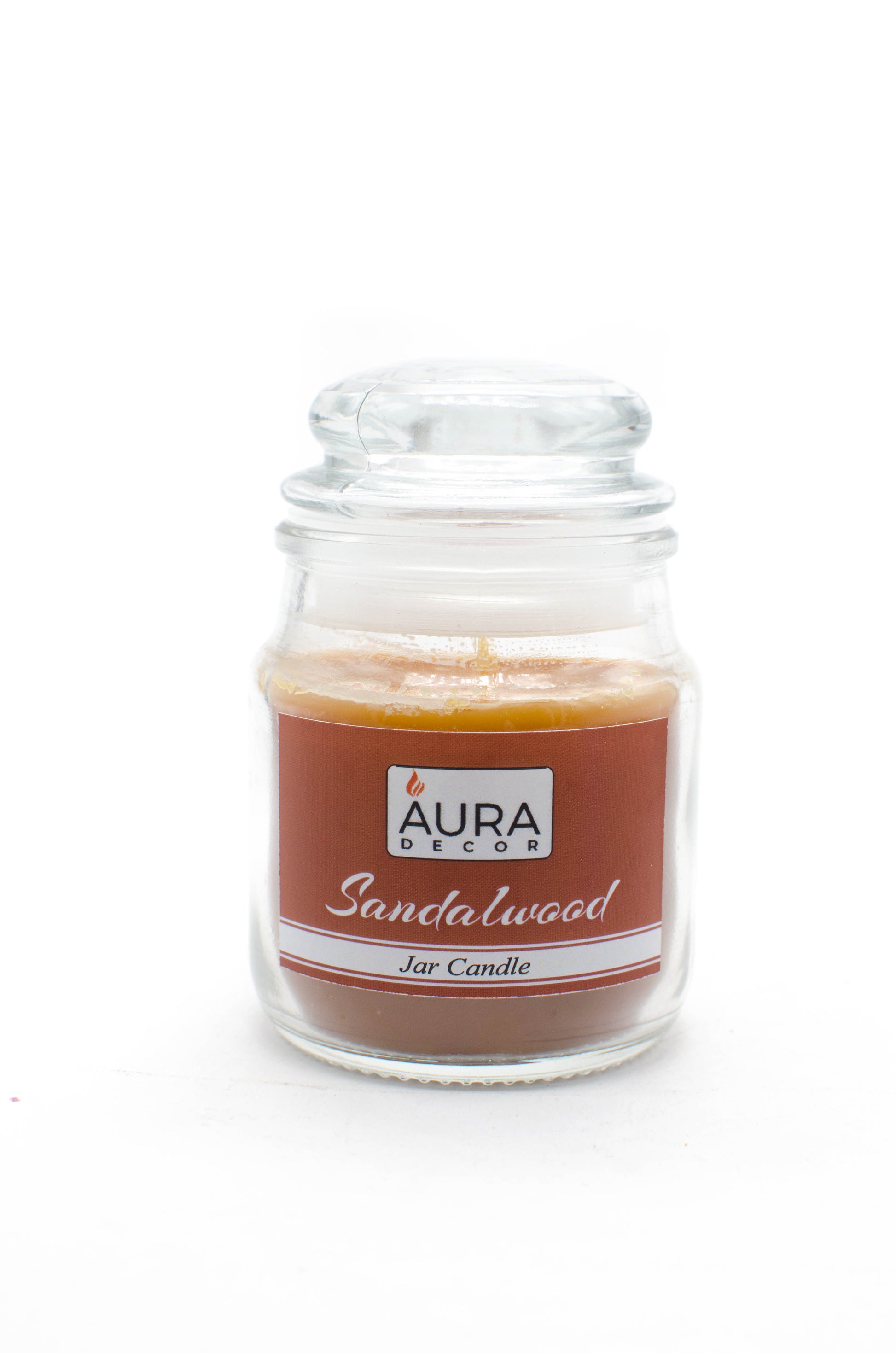 Sandal Wood Lid Jar Candle - auradecor.co.in
