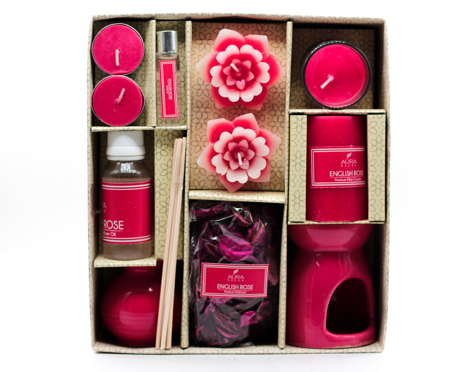 Combo Gift Pack for Aroma theraphy Fragrance English Rose