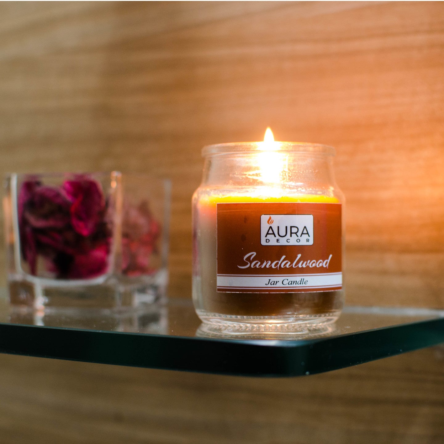 AuraDecor Set of 4 Fragrance Jar Candle Burning Time 30 Hours Each - auradecor.co.in