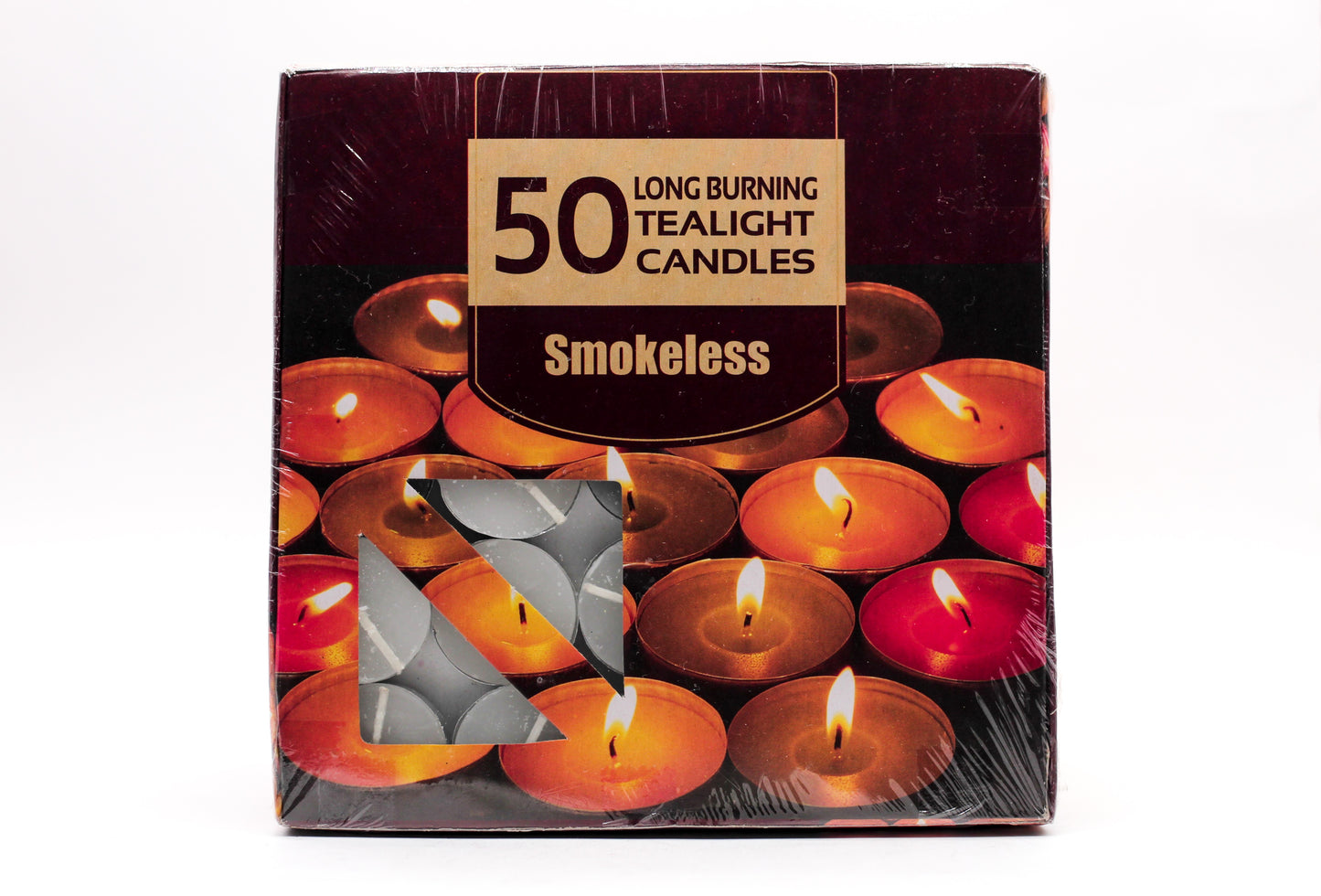 AuraDecor Pack of 50 Smokeless Tealight Candle (Burning Time 1.5 hours approx)
