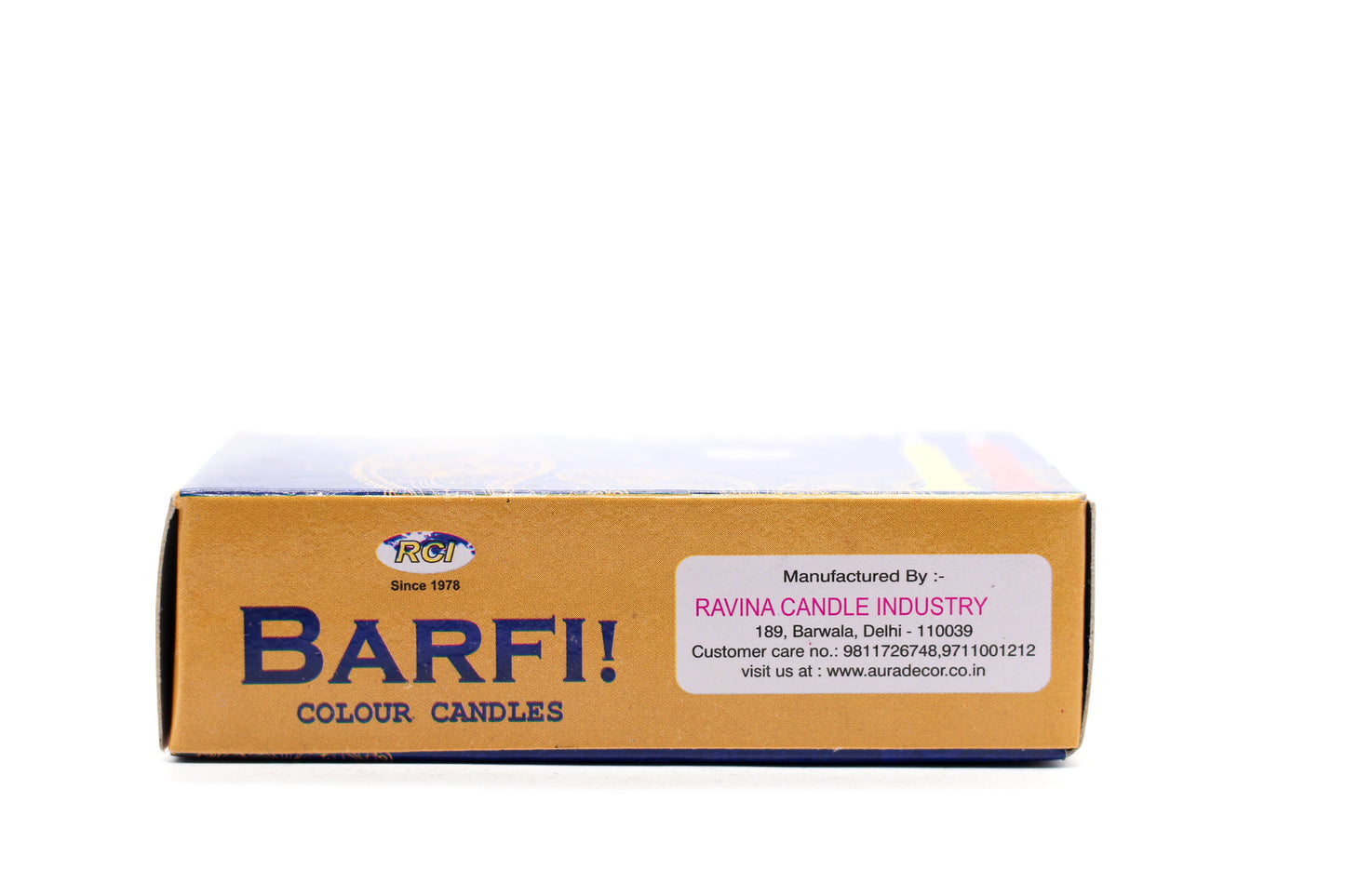 Barfi Candles ( MOQ 300 Packets )