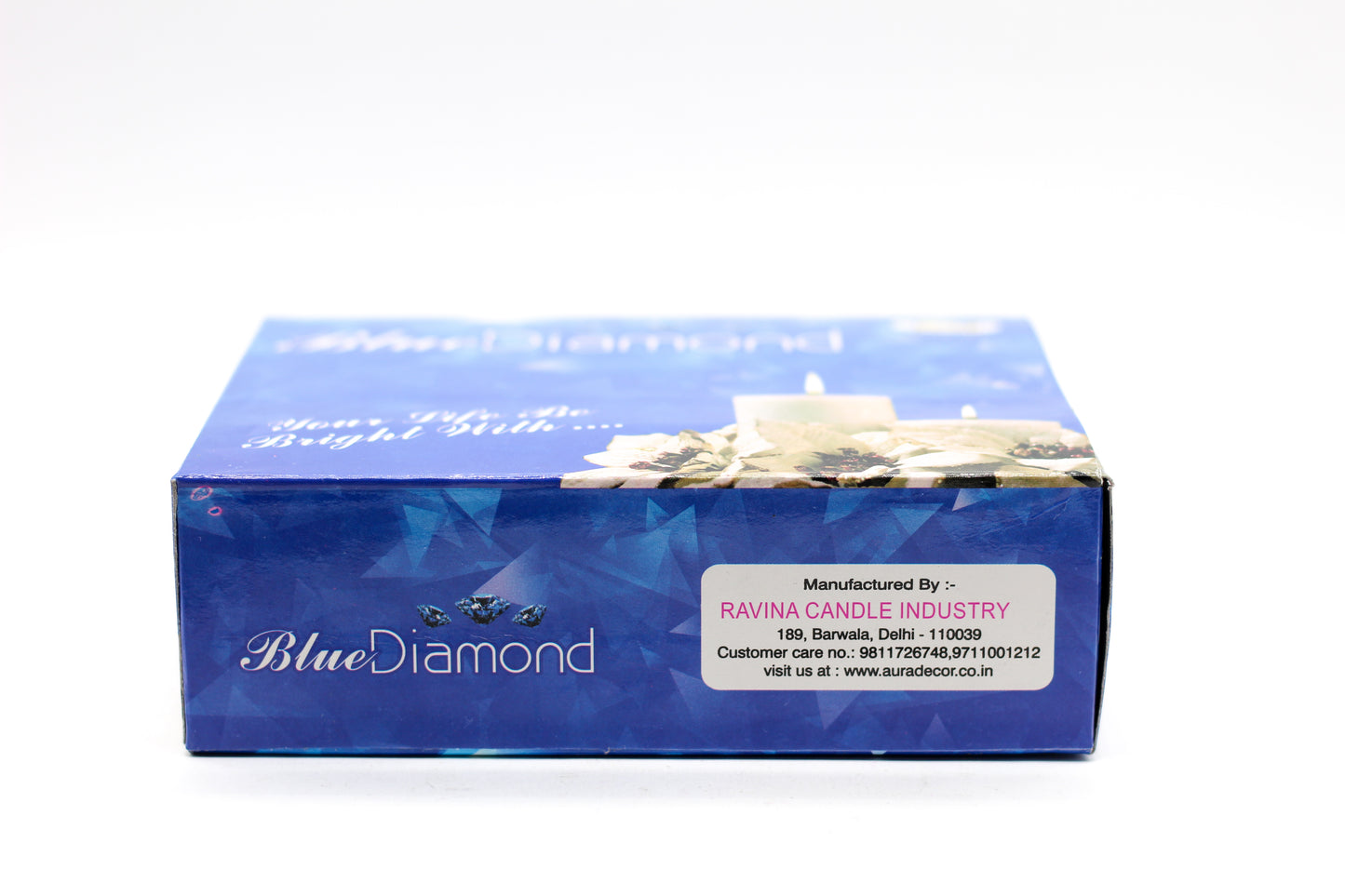 BlueDiamond Candles ( Pack of 12 Candles ) ( MOQ 60 Boxes )