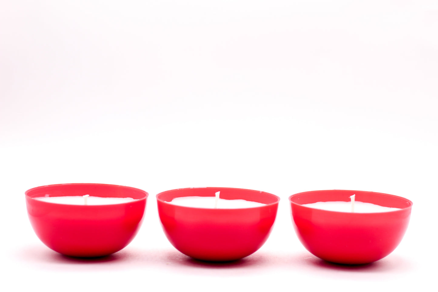 AuraDecor Empty Red Cups For Candle Making & Devotional Purpose ( Especially for Diwali & Other Auspicious Celebrations )