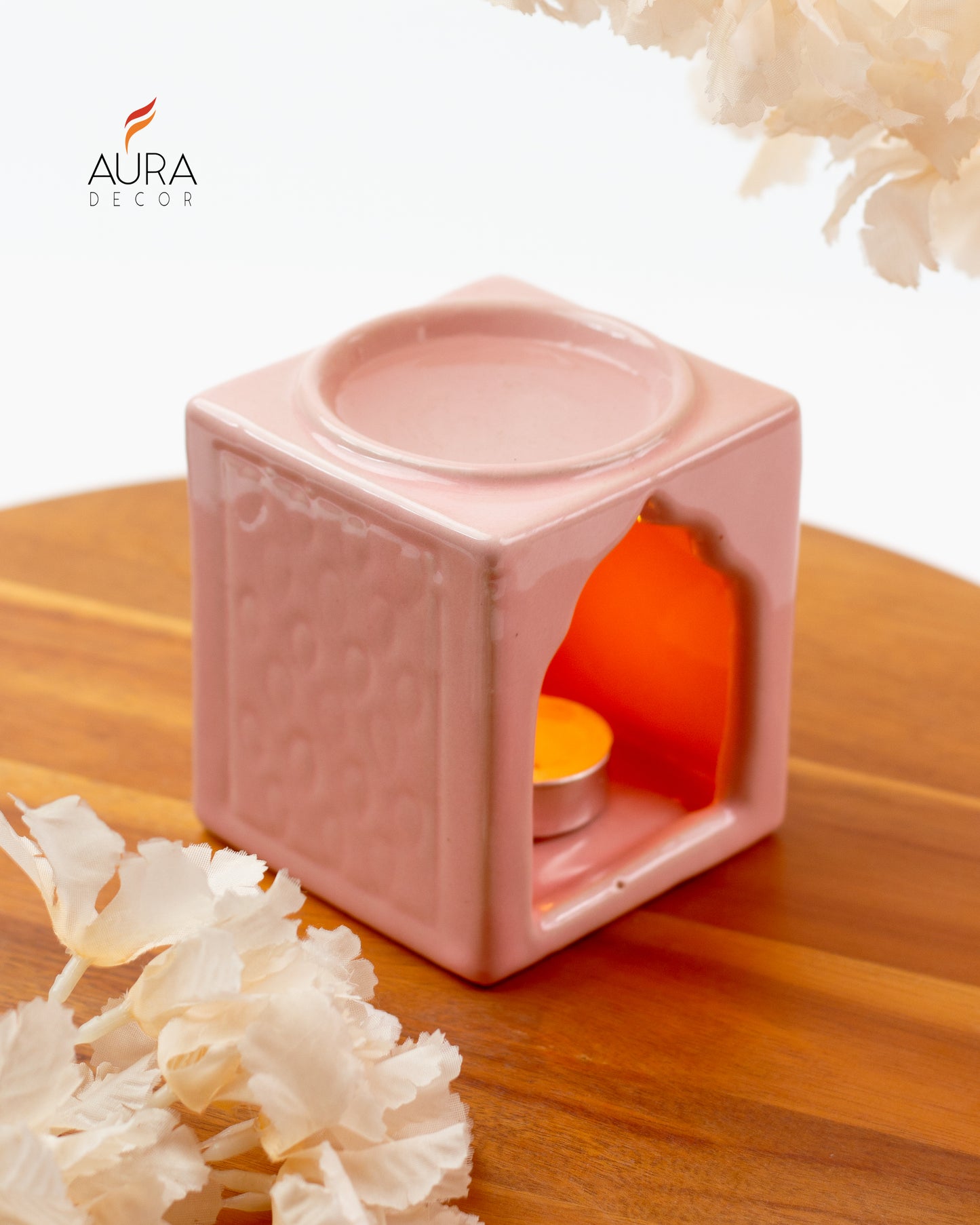 Aroma Diffuser with a Tealight Candle ( Square Shape )