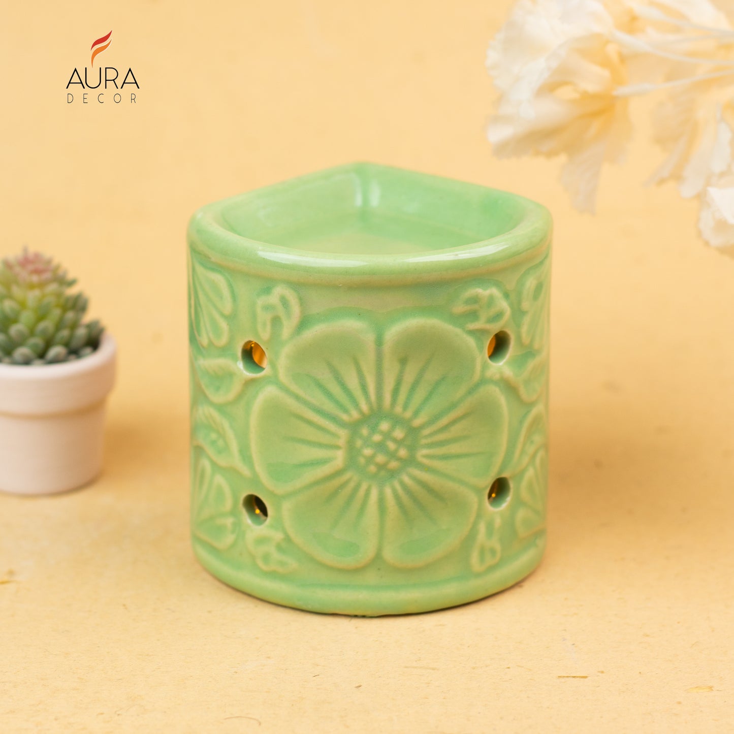 Aroma Diffuser with a Tealight Candle ( Heart Shape )