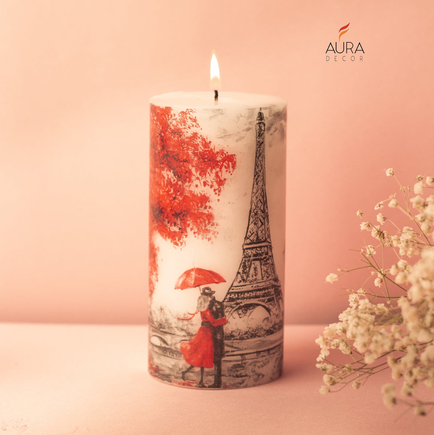 Bulk Buy AuraDecor Eiffel Tower Candle ( MOQ 20 Pcs )