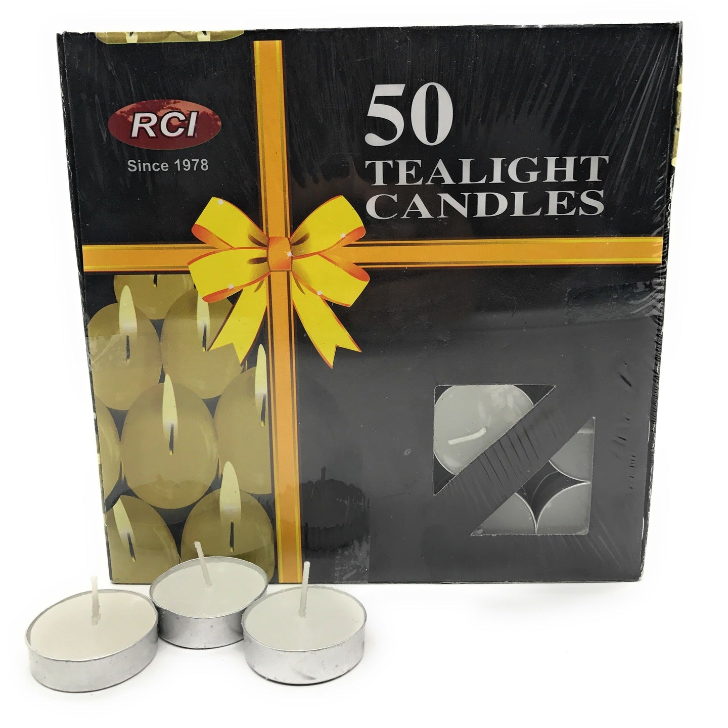 Pack of 50 Unscented Tealight Candles ( Burning time 3 Hours) - auradecor.co.in