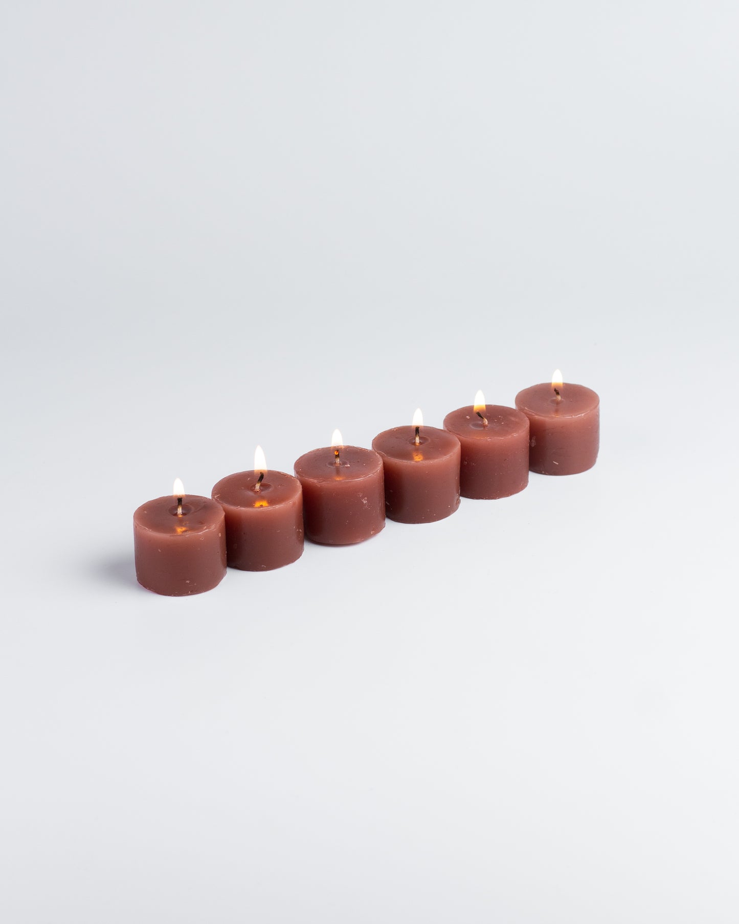 Set of 6 Sandal Wood Fragrance Votive Candle