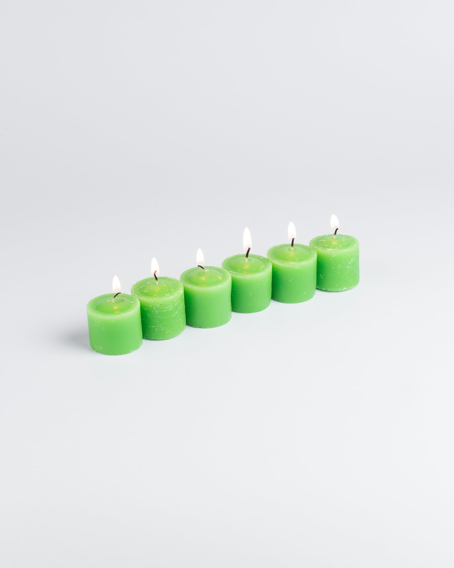 AuraDecor Set of 6 Green Apple Fragrance Votive Candle