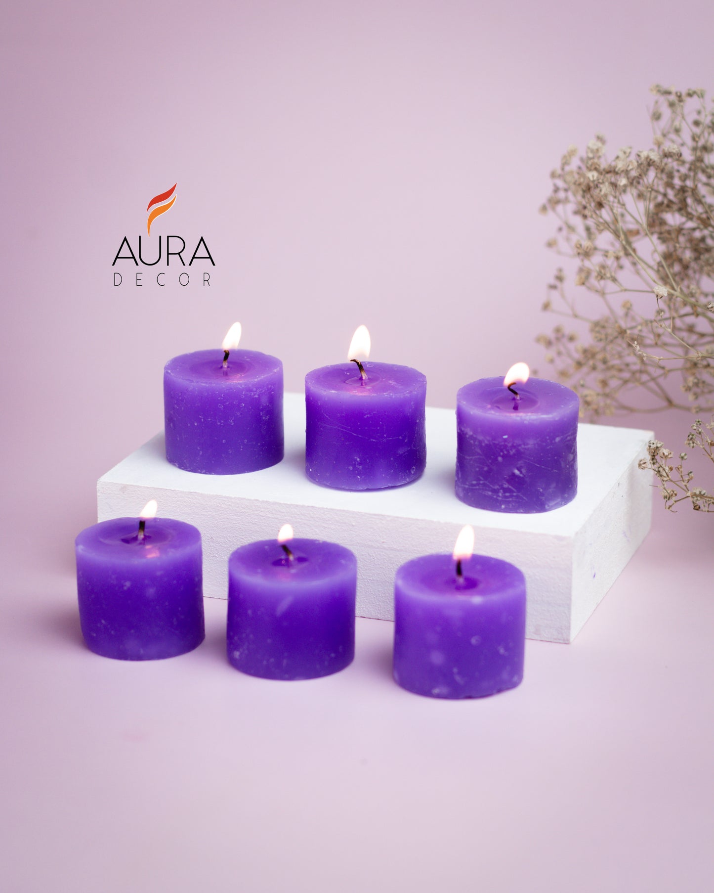 r Bulk Bulk Buy AuraDecor Fragrance Votive Candles ( without Glass ) ( Master Carton, 64 Packets , 384 Candles )