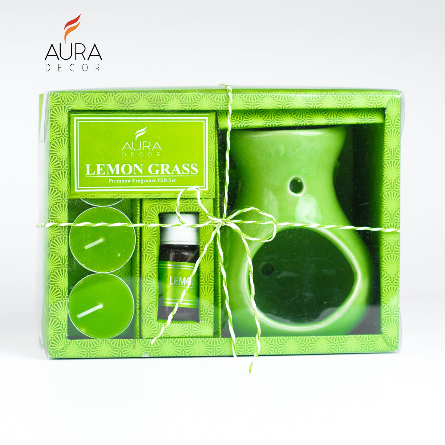 AuraDecor Aroma Diffuser Gift Set ( Large ) ( lemon Grass )