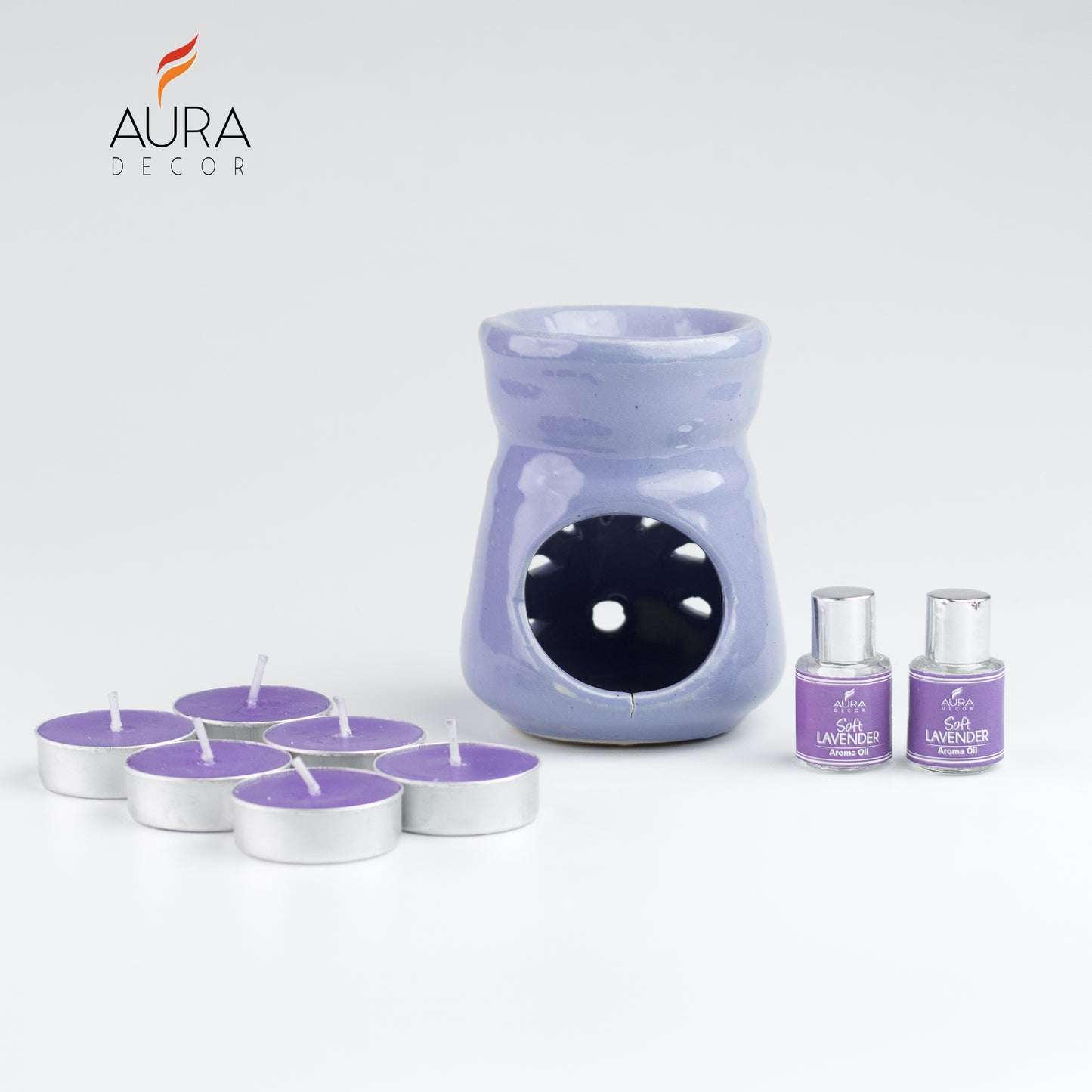 AuraDecor Aromatheraphy Diffuser Gift Set with 6 Tealights