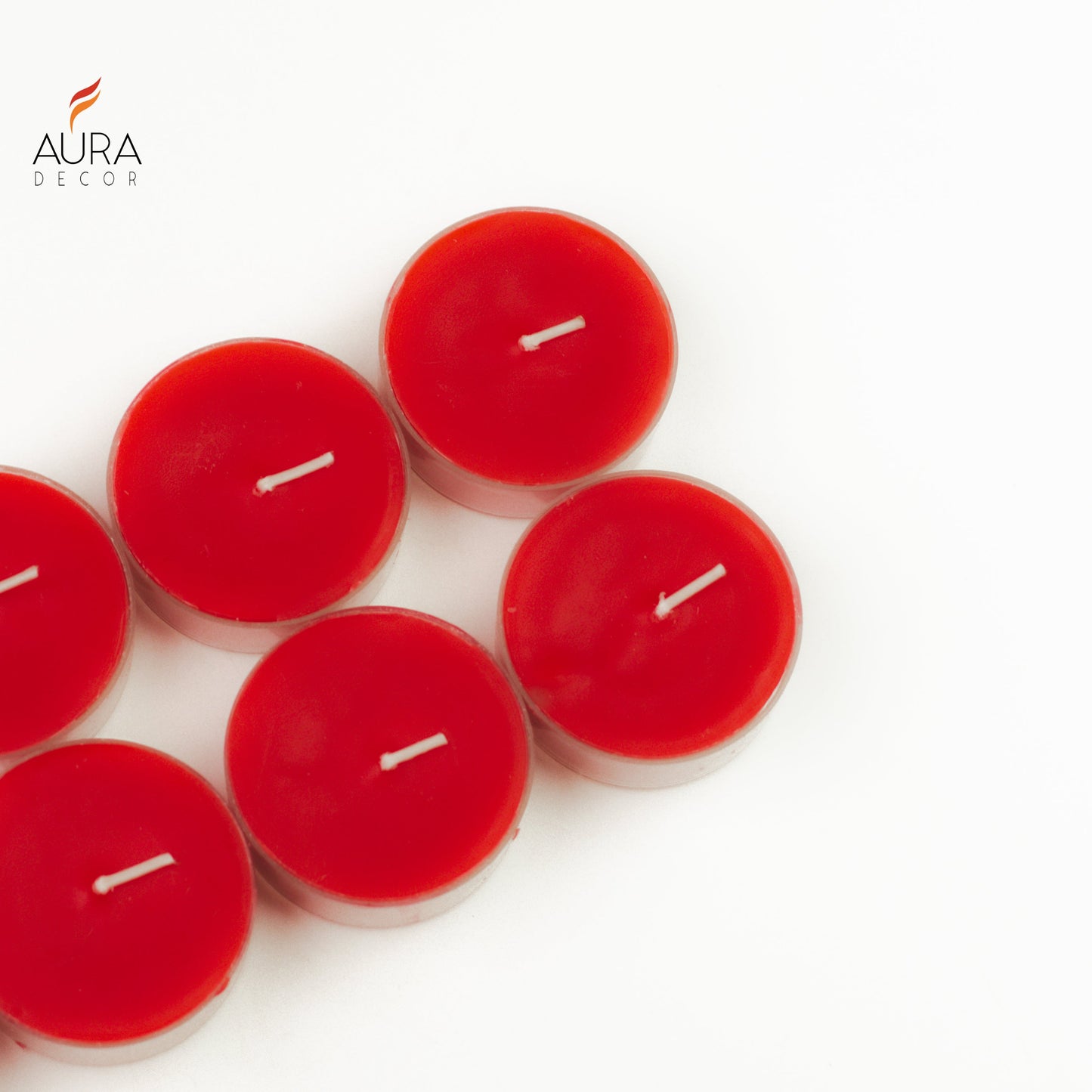 Bulk Buy AuraDecor Fragrance Acrylic Tealight Pack of 8 ( 20 Packets )