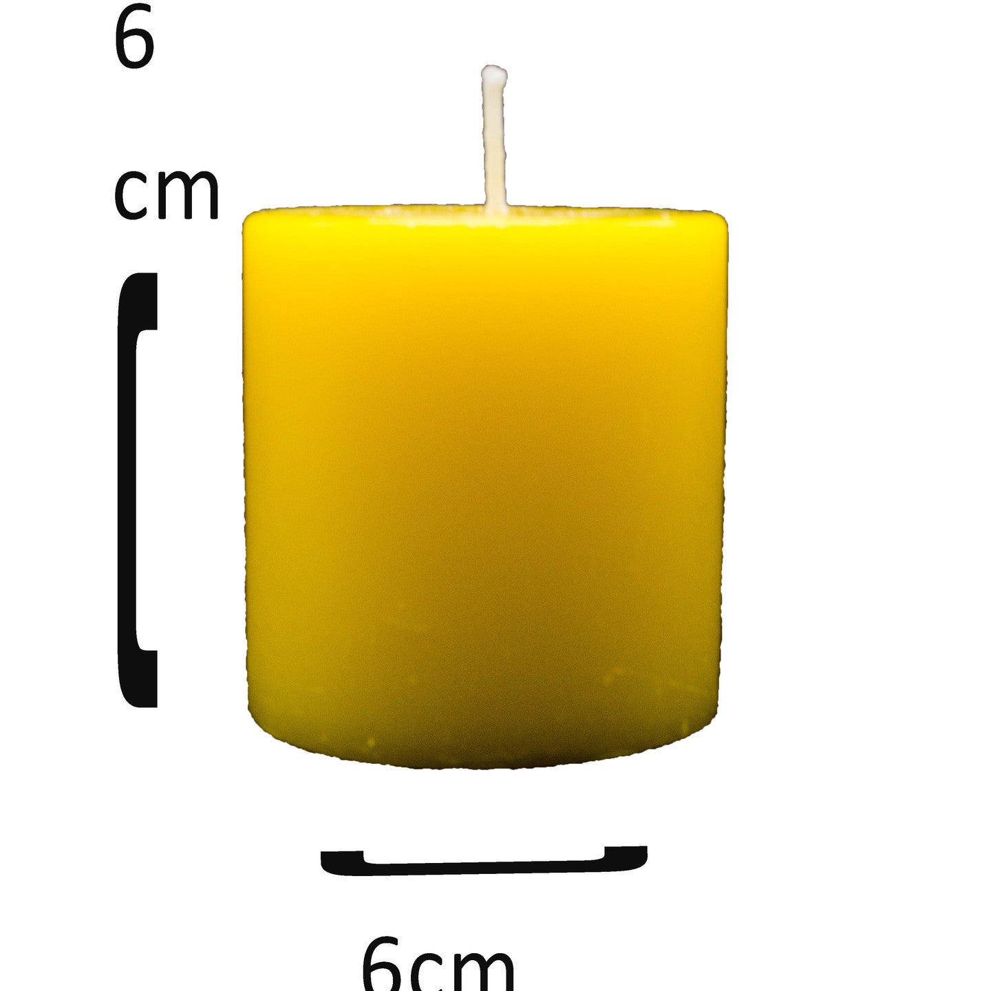 AuraDecor Lemon Fragrance 2.5*2.5 Inch Pillar Candle - auradecor.co.in