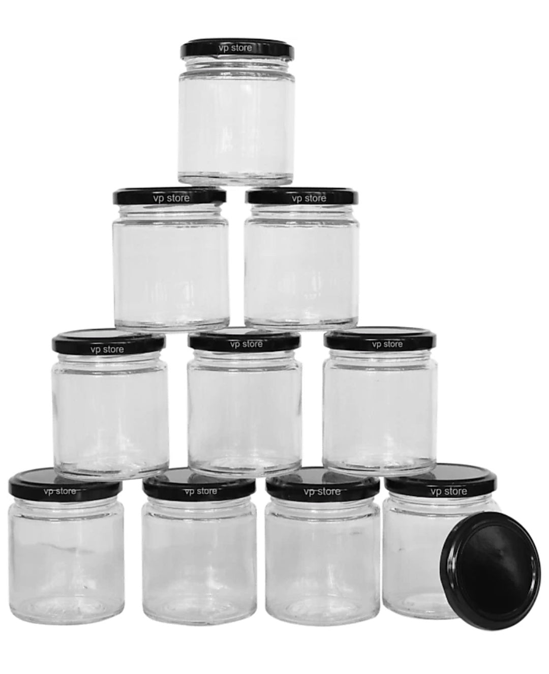 AuraDecor Empty Jar 150 ml Capacity Twist Lid Jar for Candle Making