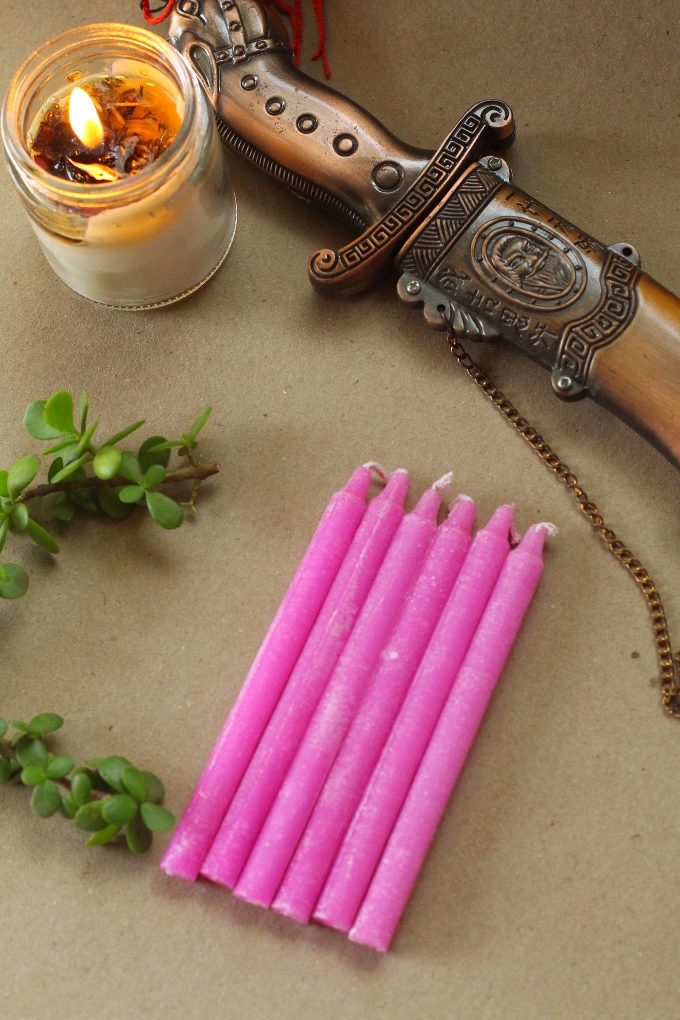 Pink Candle | Spell Work - Set of 25 | 50 | 100 | 200