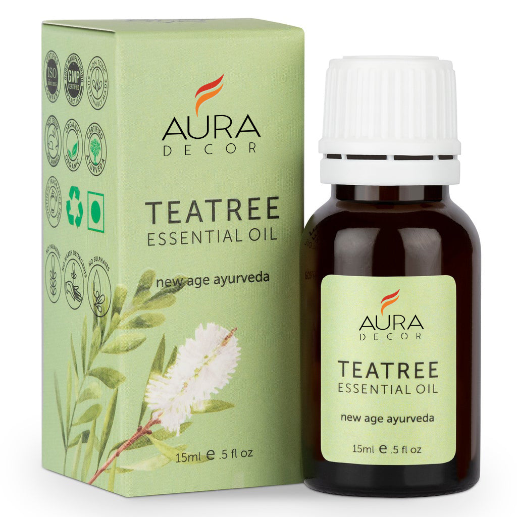 Tea Tree Essential Oil - 15ml for Skin, Hair, Face, Acne Care