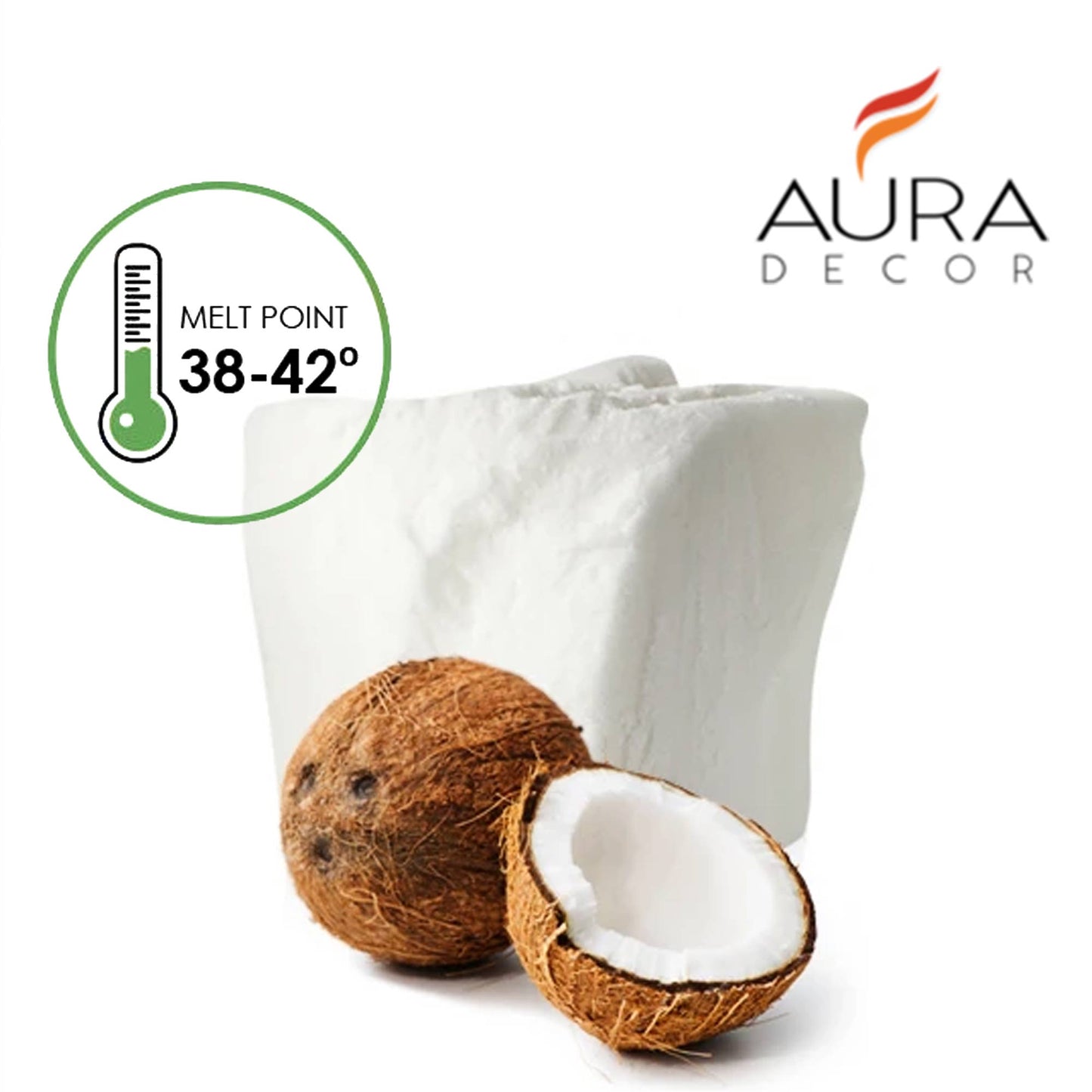 Auradecor Coconut Wax for Candle Making Odourless