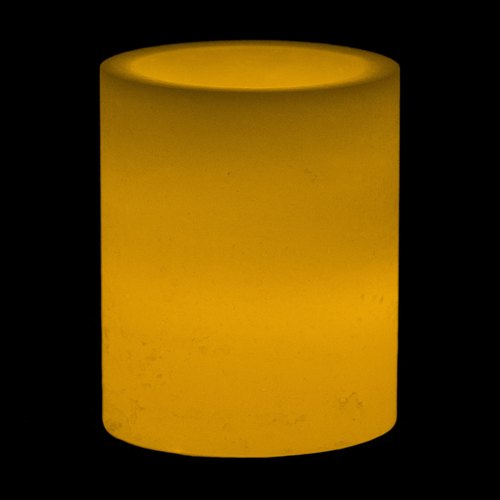 AuraDecor 4*4 Inch White Hollow Cylinderical Candle