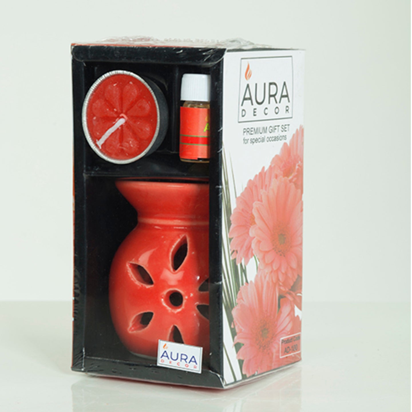 AuraDecor Set of 2 Assorted  Aroma Oil Burner with Tealights & 5 ml Aroma Oil - auradecor.co.in