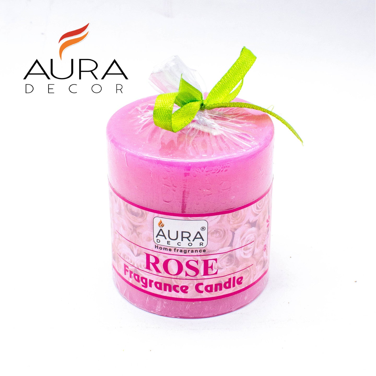 AuraDecor 2.5 *2.5 Rose Fragrance Pillar Candle - auradecor.co.in