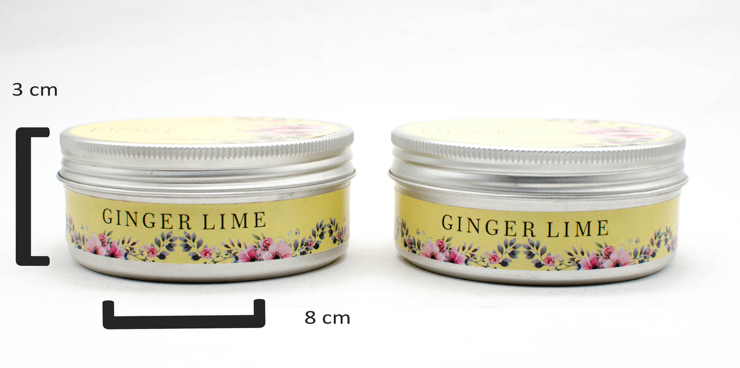 2 Wick Candle Set (Ginger Lime) - auradecor.co.in