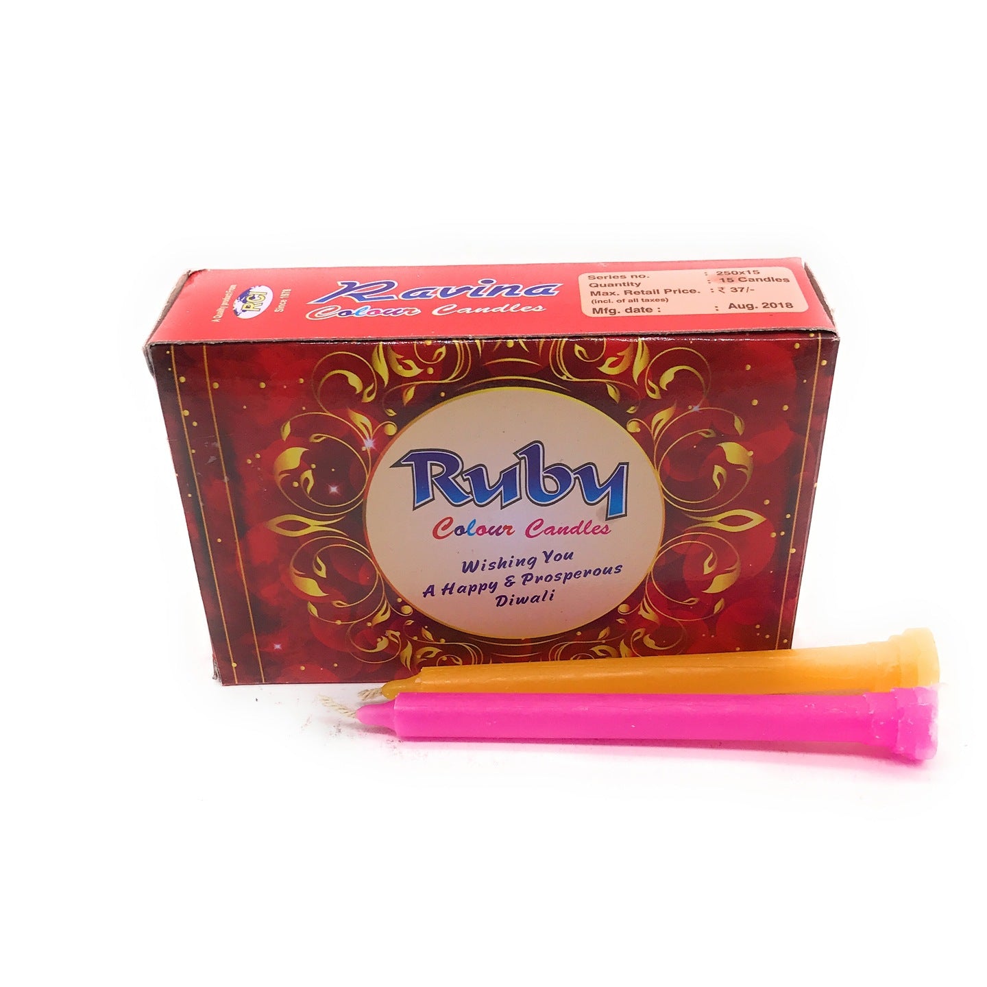 Ruby Festive Candles - auradecor.co.in